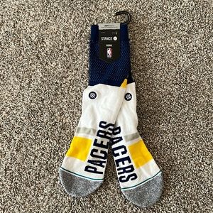 NWT Indiana Pacers Stance Socks L